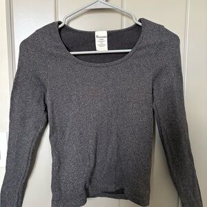No Boundaries Gray Long Sleeve Top